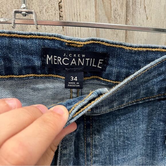 JCrew Mercantile Slim boyfriend jean with distressed details Frayed Hem L0871 - Picture 3 of 10